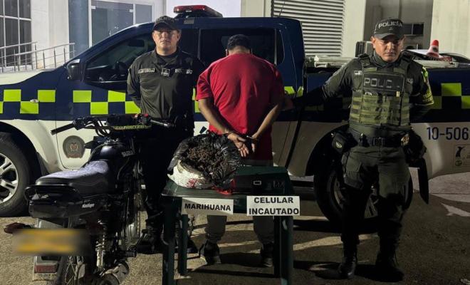 Capturado hombre con 3.000 gramos de marihuana en v&iacute;a del Cesar