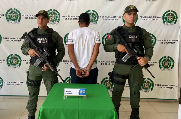 Capturado por extorsión