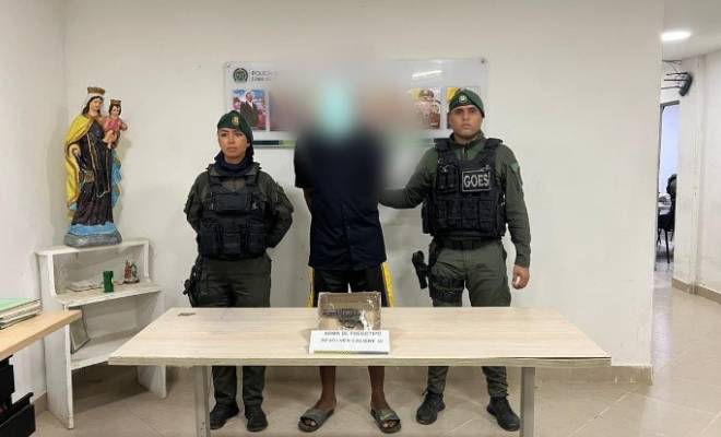 Capturado por porte de armas de fuego