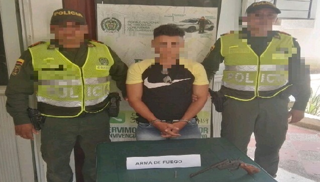 El capturado deberá responder por el delito de porte ilegal de arma de fuego