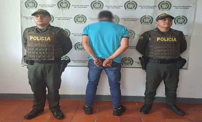 En Carmen de Apicalá, Policía Tolima, logró la captura de un sujeto requerido por el delito de porte ilegal de armas de fuego