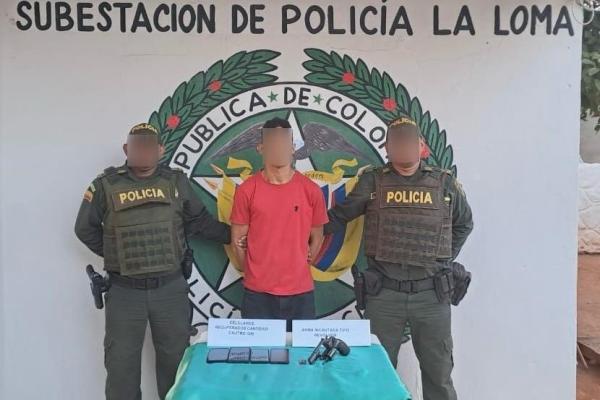 Capturado por hurto y porte ilegal de armas de fuego