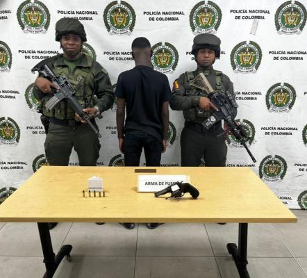 capturado porte ilegal de armas de fuego