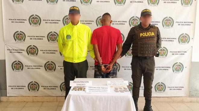 Capturado sujeto de 25 años por tráfico de estupefacientes en pequeñas cantidades 