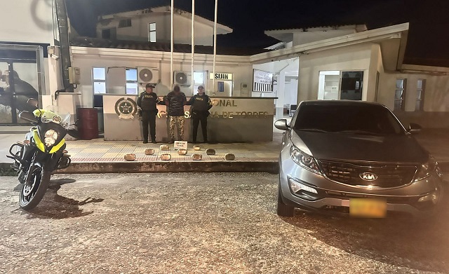 Captura de una persona e incautación de base de cocaína