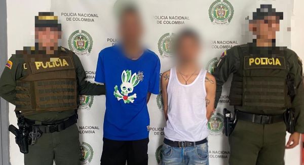 capturados con arma de fuego