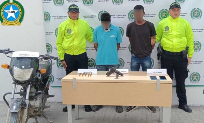 Capturado en el municipio de Toluviejo, alias 'El Paisa' y alias 'Popeye', presuntos integrantes del Clan del Golfo 