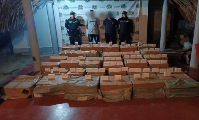 En el operativo resultaron dos personas capturadas por el delito de contrabando