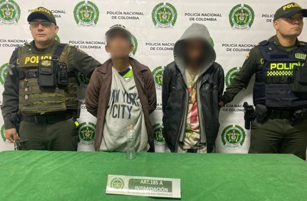 Se logra la captura de tres personas por el delito de Intimidación o amenaza 