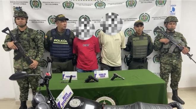 capturados por porte ilegal de armas de fuego 
