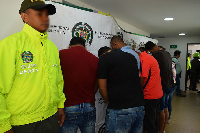 capturados por hurto a personas mediante la modalidad de fleteo y delitos conexos