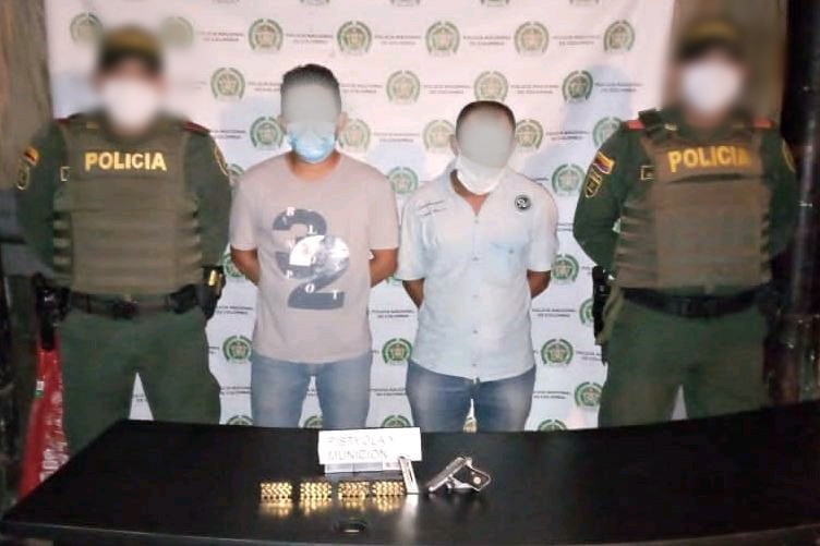 capturados por el delito de porte o tenencia de arma de fuego 