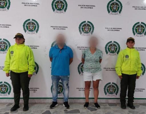 Durante más de un año de investigaciones y recolección de material probatorio capturamos un hombre y una mujer.