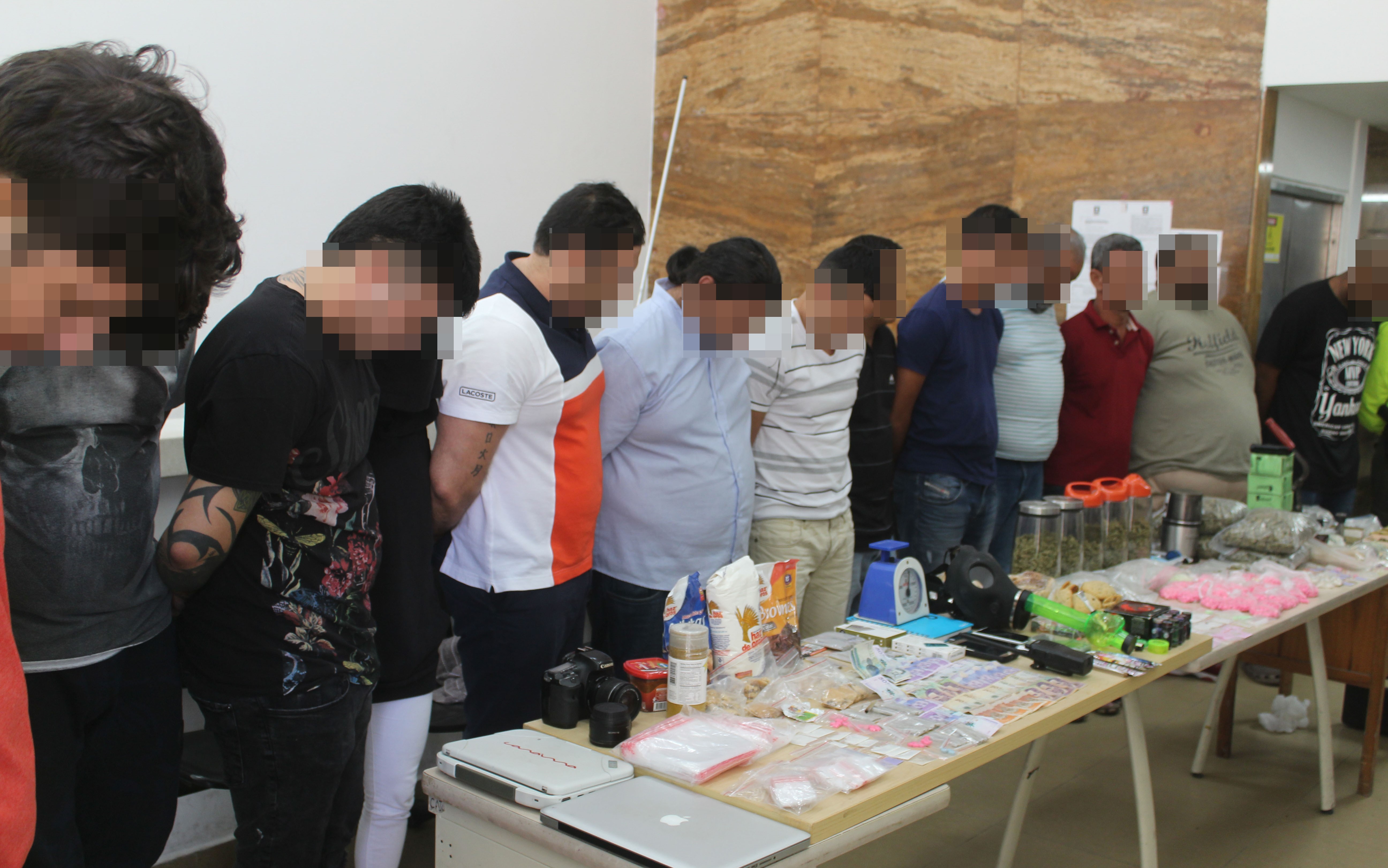 Se realizaron 16 allanamientos.