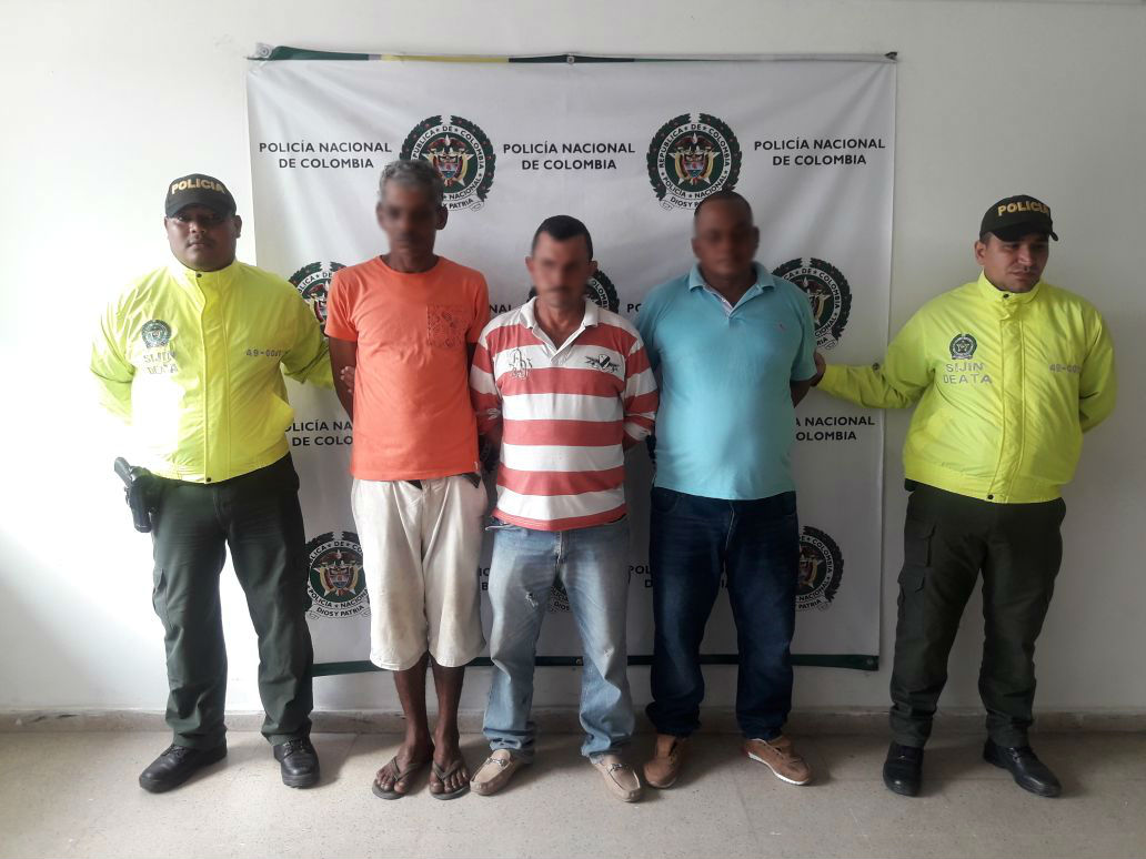 Capturados por el delito de hurto calificado y agravado.