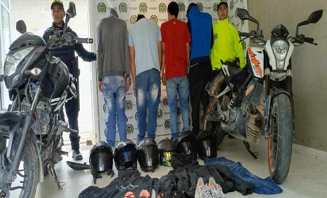 En "Plan Candado" la Policía capturó a cuatro sujetos implicados en un hurto 
