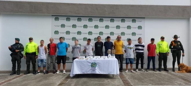 Ocho diligencias de allanamiento y registro dieron como resultado la captura de nueve personas y 3 imputaciones.