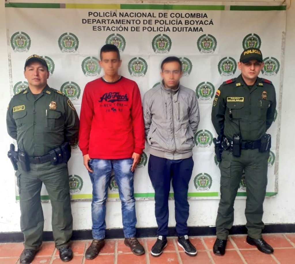 Capturados por hurto en Duitama