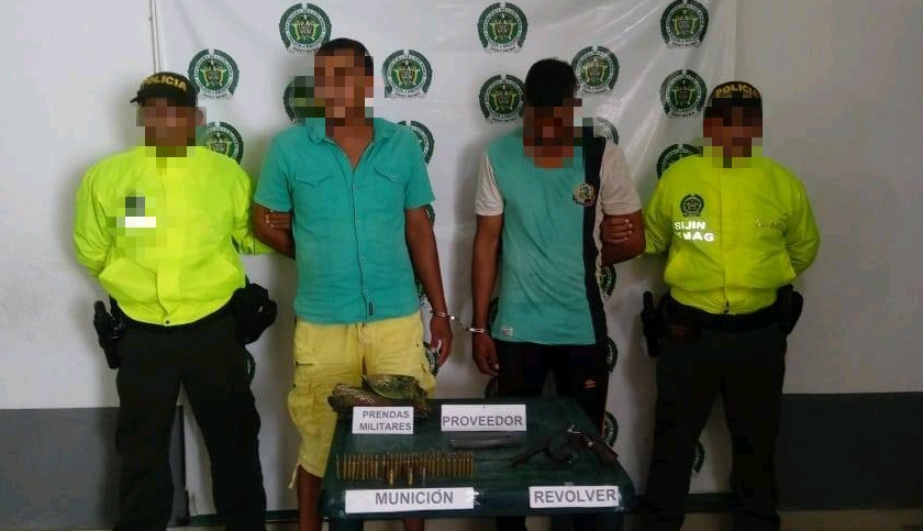 capturados-armas de fuego-uniformes de la ffmm-el banco-sijin-magdalena-allanamientos