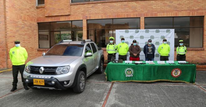 Capturados en Sogamoso con armamento y munición 