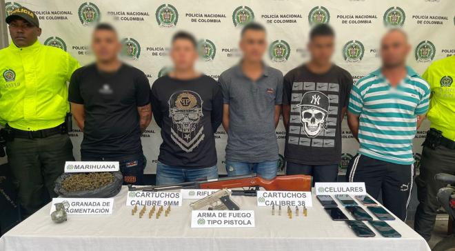 capturados del clan del golfo entre ellos alias becerra