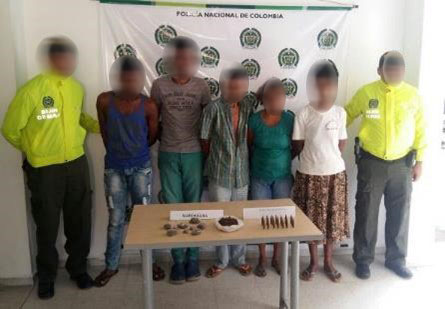 Capturados-microtrafico- en El Reten-policia magdalena