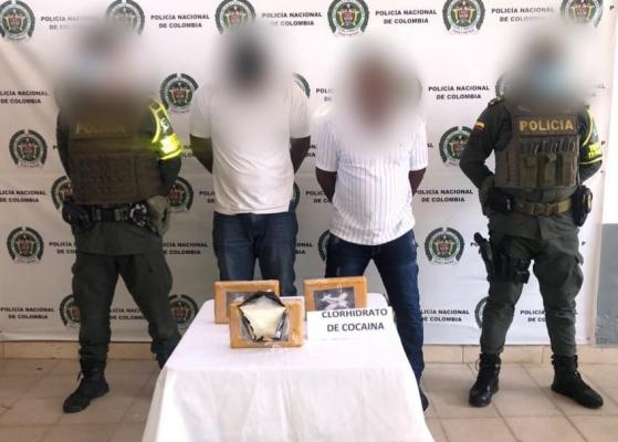 Se logra la incautación de 3.5 kilogramos de clorhidrato de cocaína 