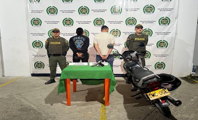 Cayeron ‘Hector y Hamit´ por hurto y porte ilegal de armas de fuego en Barrancabermeja 