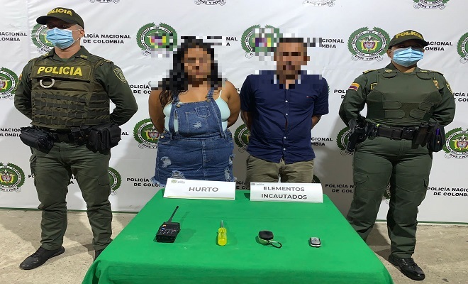 Capturados por delito de hurto 
