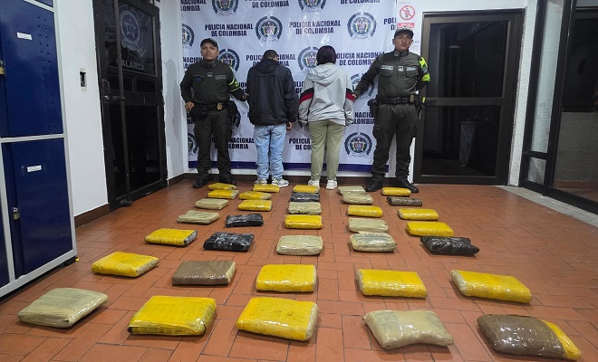 Incautaci&oacute;n de 35 kilos de marihuana 