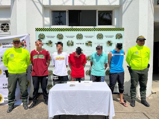 Capturados 5 integrantes de un grupo delicuencial quienes delinquían en Barrancabermeja