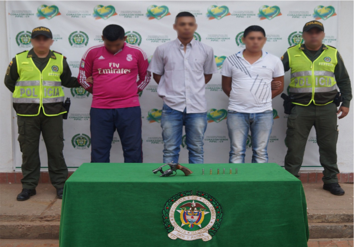 Capturados en Flagrancia por la Policía Nacional en el Guaviare
