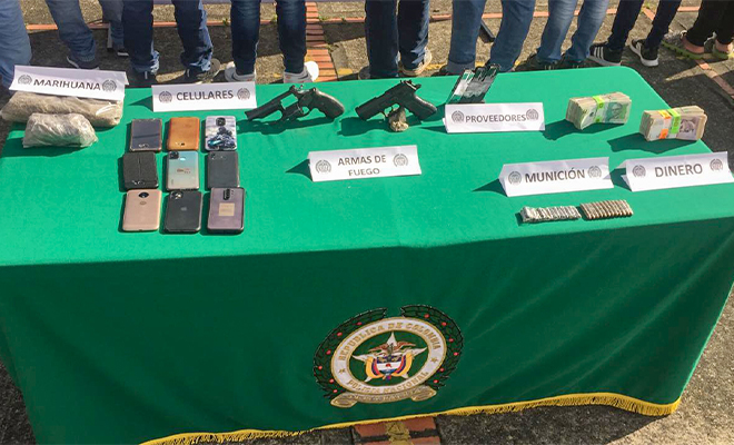 Cayeron ‘Los Flacos’, dedicados al homicidio selectivo y tráfico de estupefacientes en el eje cafetero y el Valle del Cauca.
