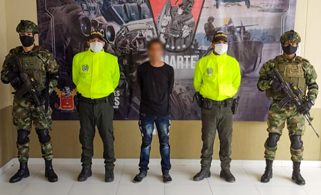 Cayó ‘Pájaro’, responsable del homicidio de un líder comunitario en el Sur de Bolívar