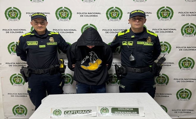 El capturado es  requerido por el delito de violencia intrafamiliar