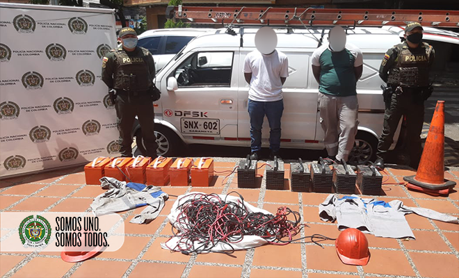 capturas e incautación de elementos hurtados