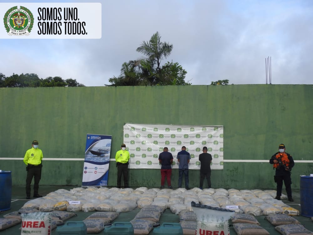 CAPTURAS E INCAUTACION DE SUSTANCIAS PARA EL PROCESAMIENTO DE NARCOTICOS