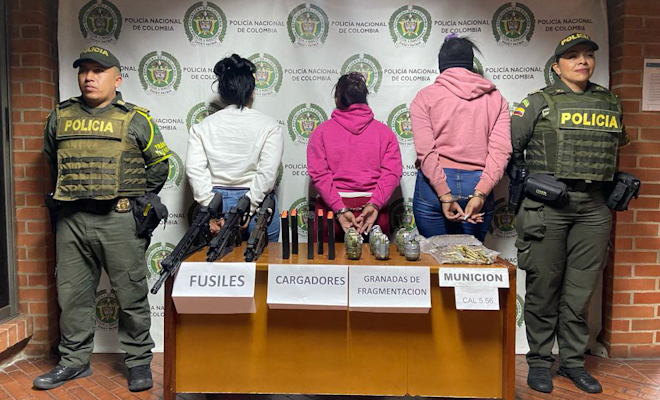 Importante incautación de armas y explosivos en vías del departamento del Valle del Cauca  