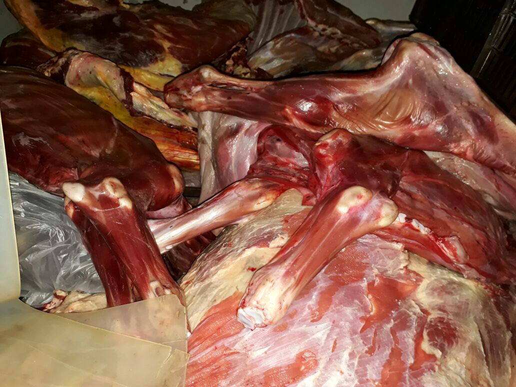 Carne incautada en Chiquinquira