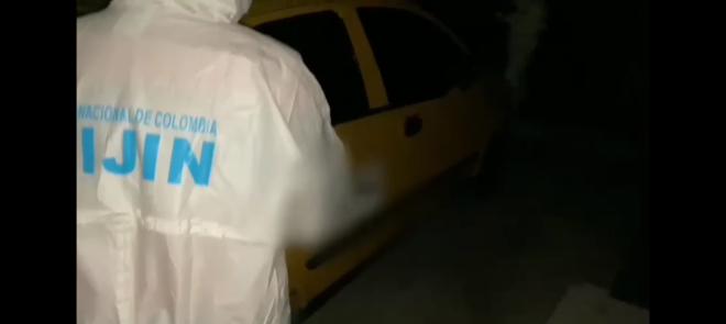 vehiculo donde presuntamente fue transportado