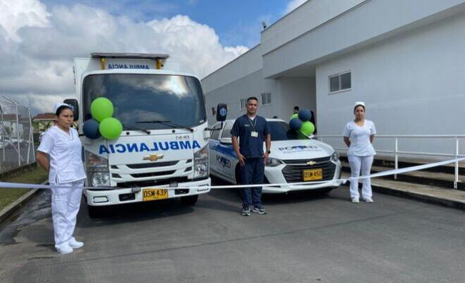Ambulancia entregada en la Unidad Prestadora de Salud Cauca
