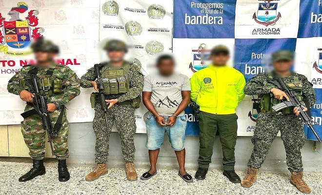 Presunto delincuente del Frente Luis Alfonso Echavarría