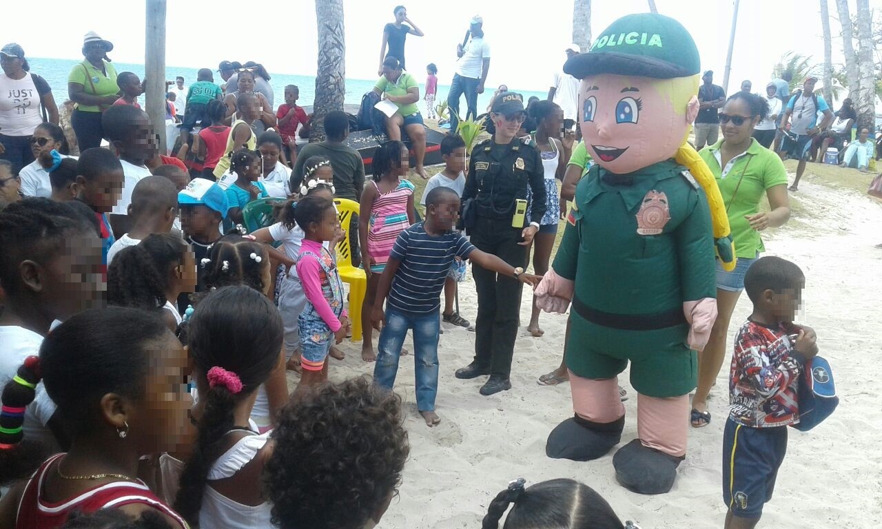 Policía Nacional y Alcaldía de Providencia celebraron el día del niño