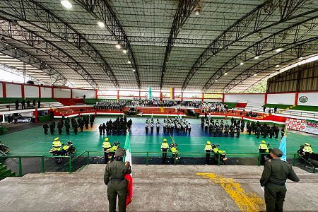Ceremonia por aniversario 133 de la Policía Nacional de Colombia