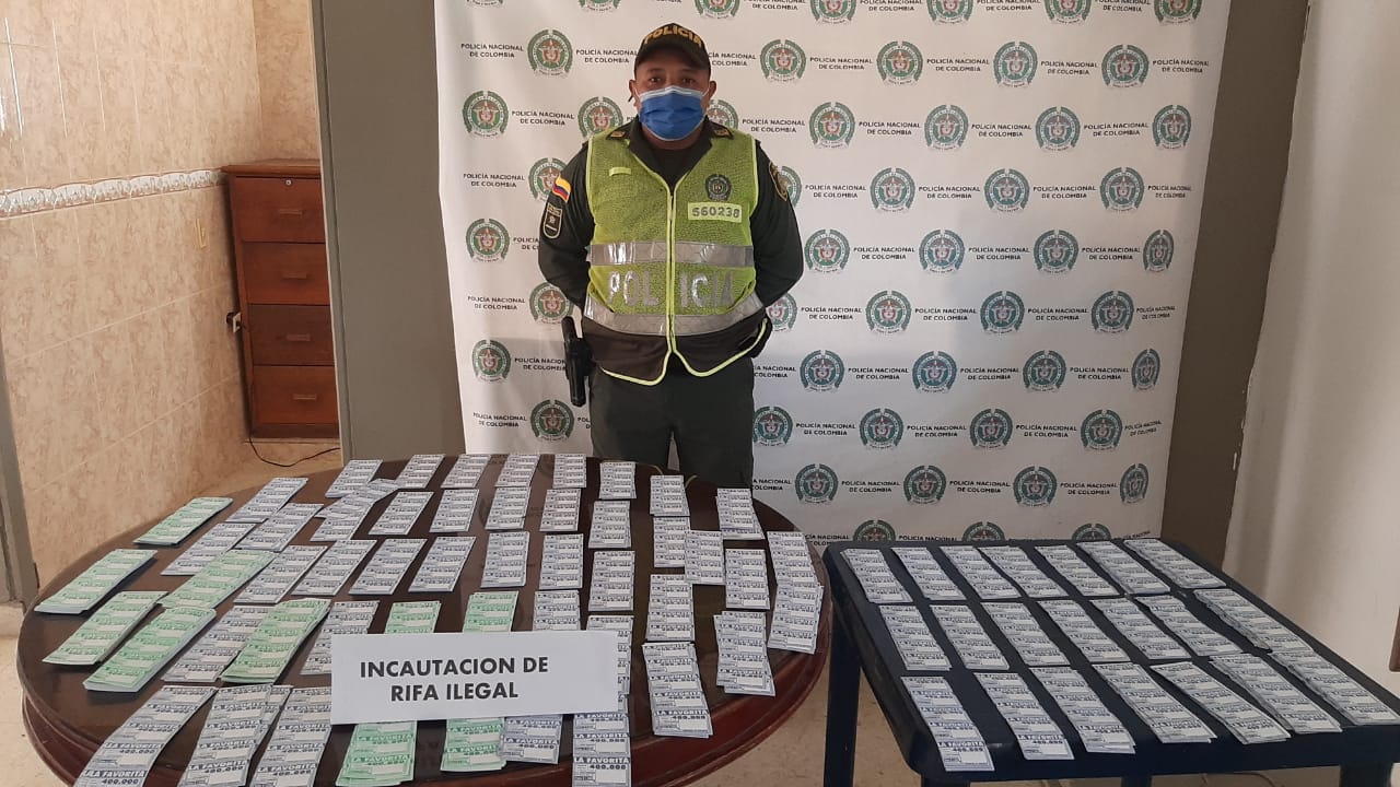 Incautación de chance ilegal  