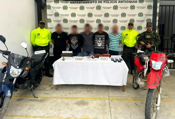 cinco personas capturadas en san pedro de los milagros