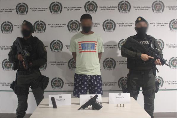 Capturado alias ‘Biwan’ por el delito de fabricación, tráfico, porte o tenencia de armas de fuego, accesorios, partes o municiones.