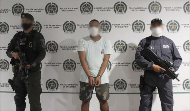 Capturado alias fanor por el delito de homicidio en concurso con porte ilegal de armas de fuego, accesorios, partes o municiones.
