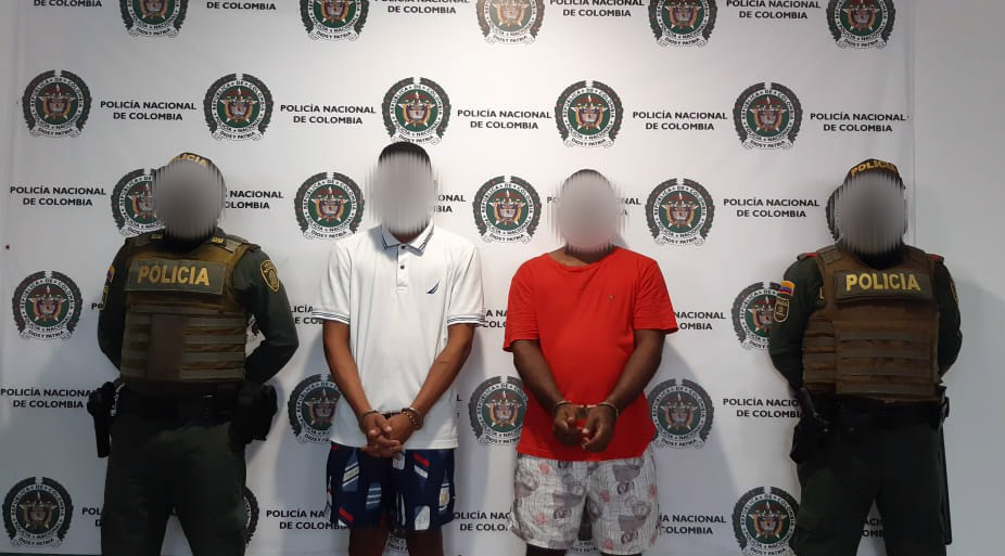 Ciudadanos capturados en flagrancia por el delito de lesiones personales.