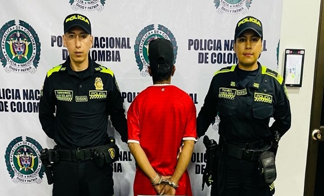 Los elementos estaban en un bolso que portaba el sujeto